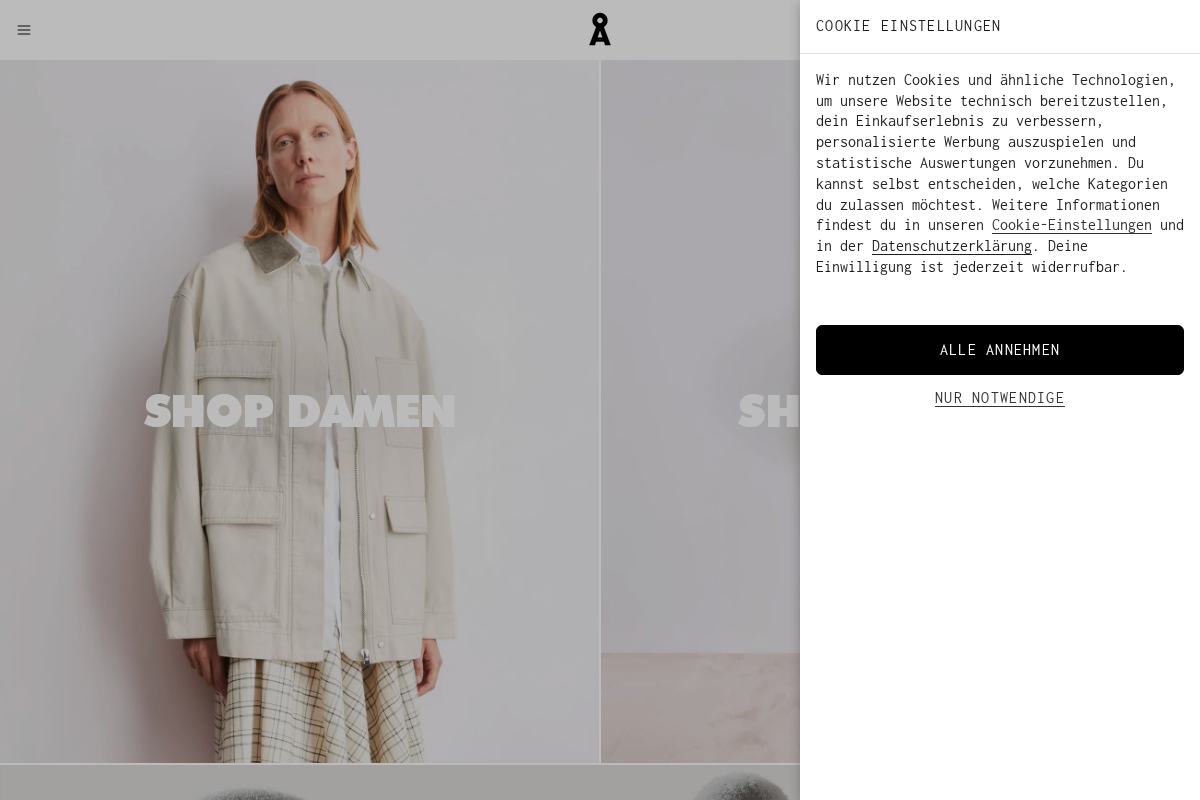 Armedangels homepage screenshot