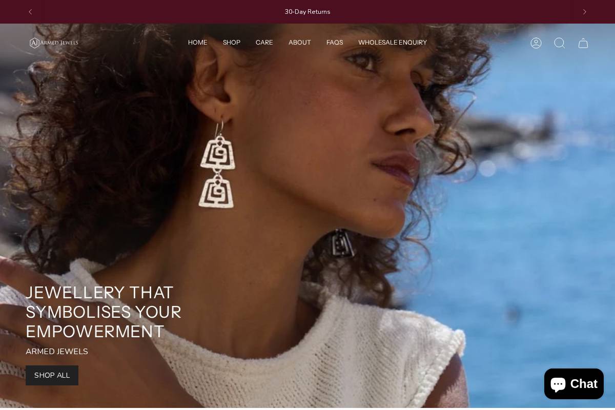 armedjewels.com homepage screenshot