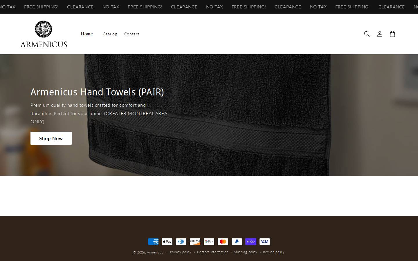 armenicus.ca homepage screenshot