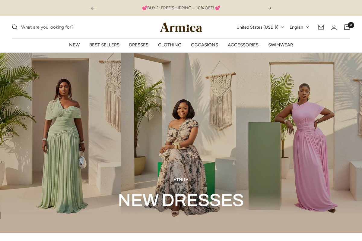 Armiea homepage screenshot