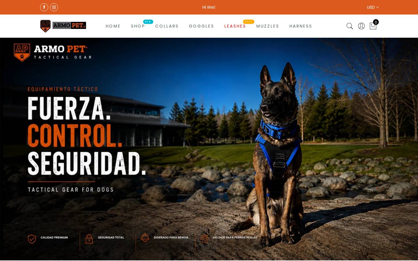 armopet.com homepage screenshot