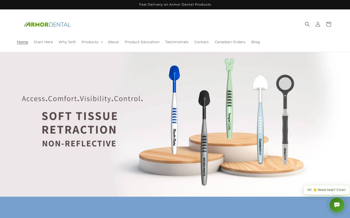 armor-dental.com homepage screenshot
