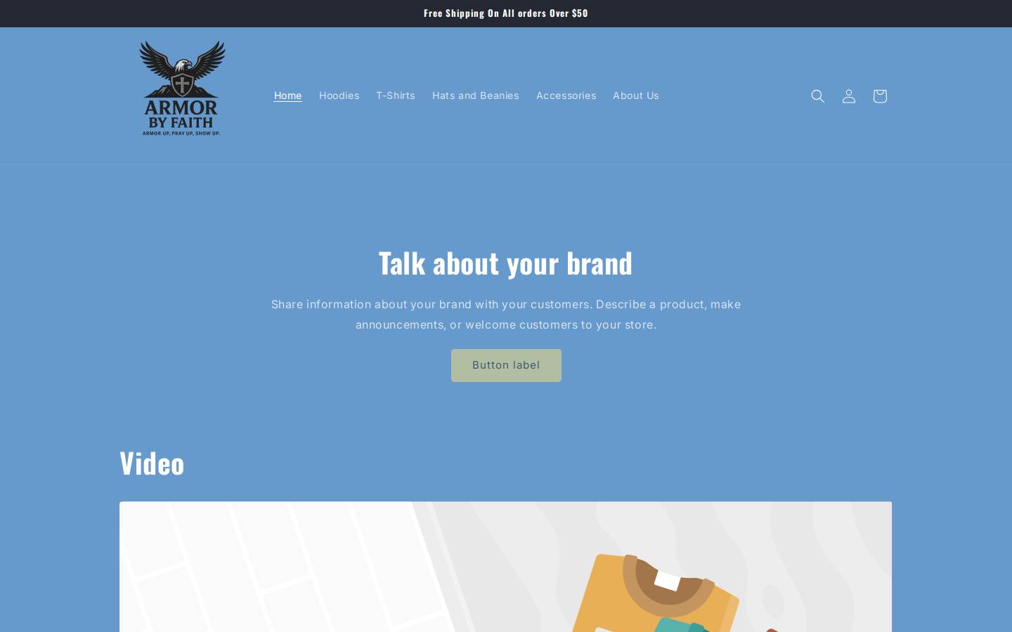 armorbyfaith.com homepage screenshot
