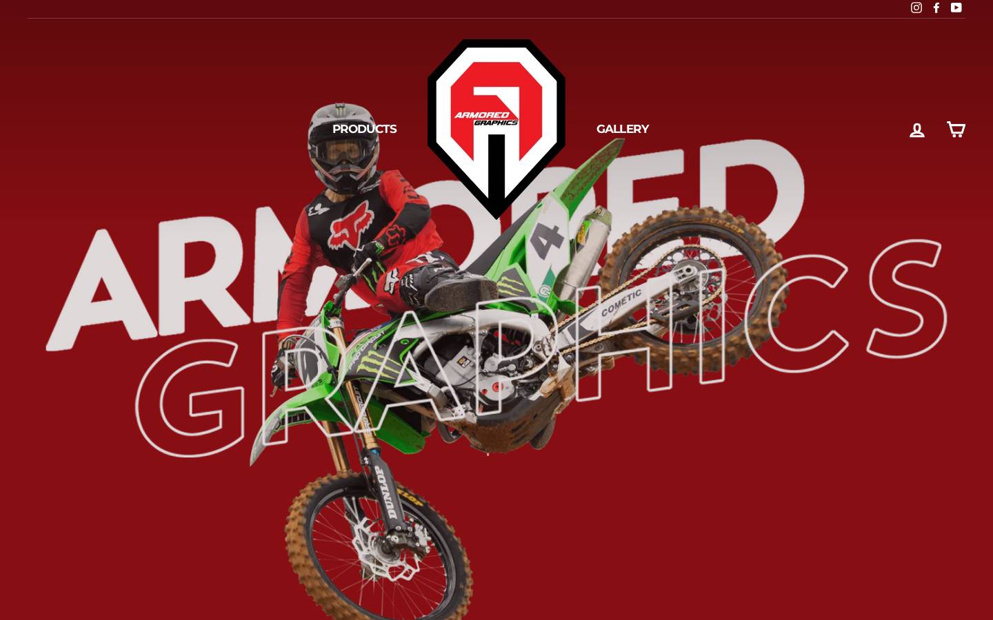 armoredgraphics.com homepage screenshot