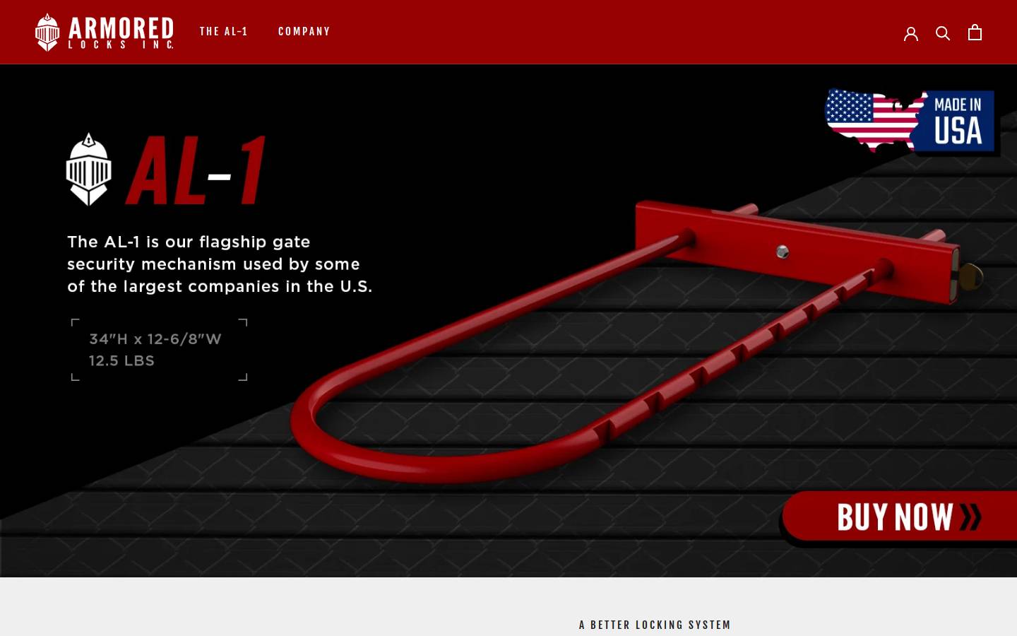 armoredlocks.com homepage screenshot