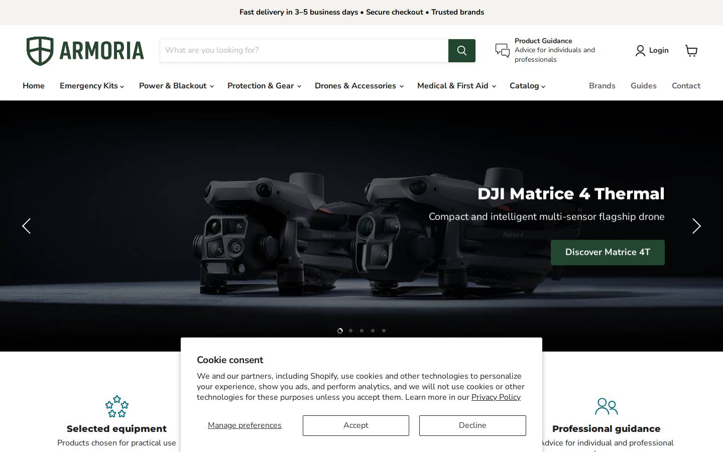 armoria.eu homepage screenshot