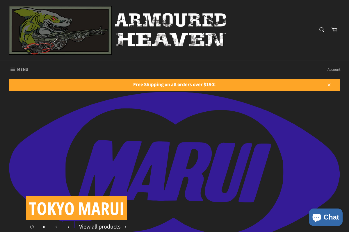 armouredheaven.com.au homepage screenshot