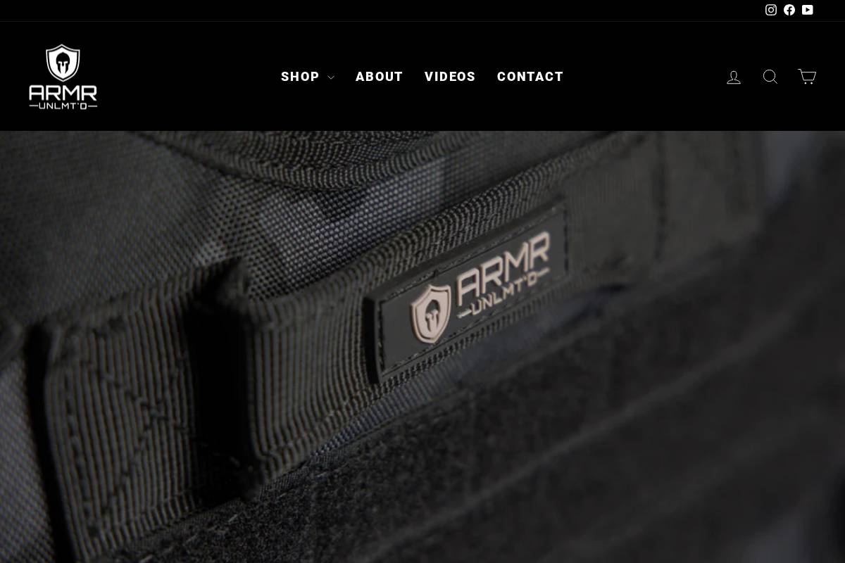 armrunlimited.com homepage screenshot