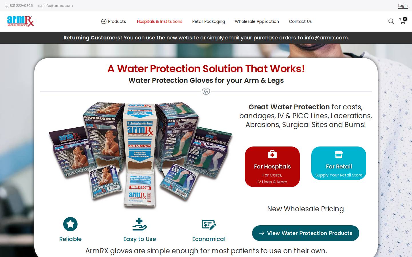 armrx.com homepage screenshot
