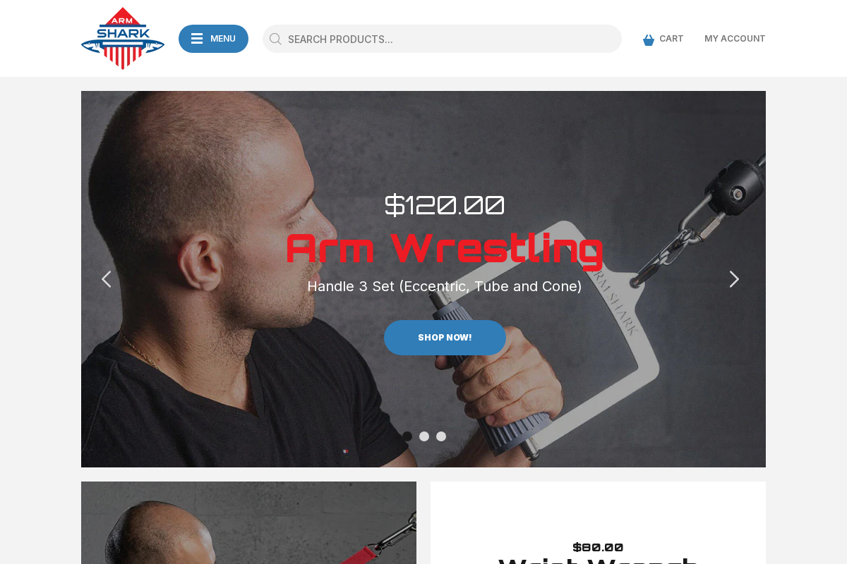 armshark homepage screenshot