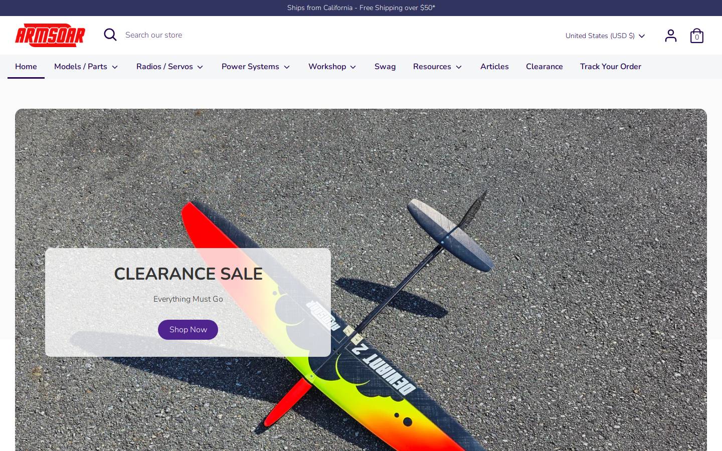 armsoar.com homepage screenshot