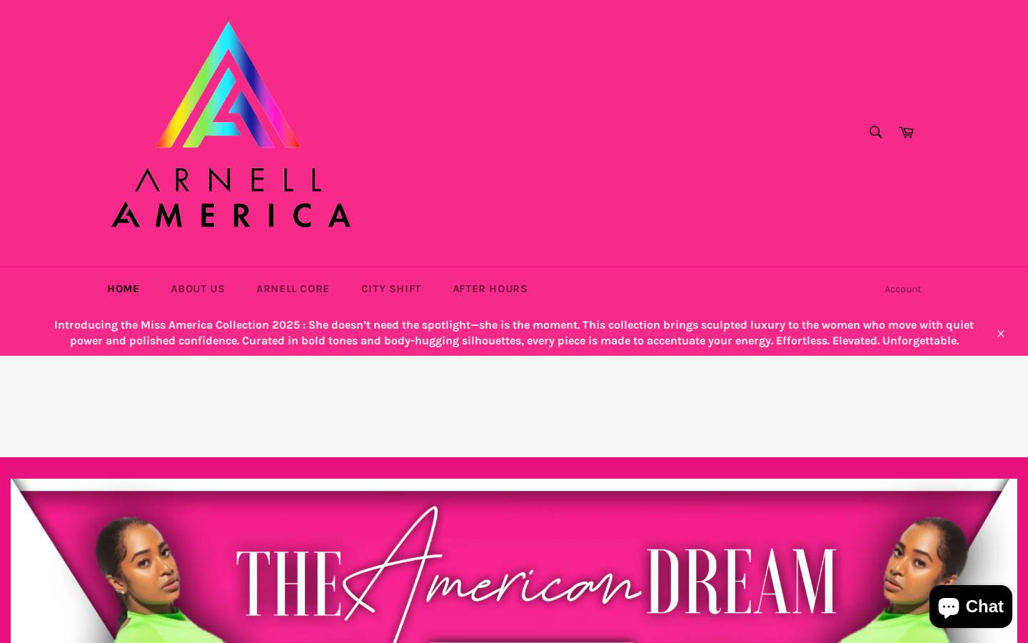 arnellamerica.com homepage screenshot
