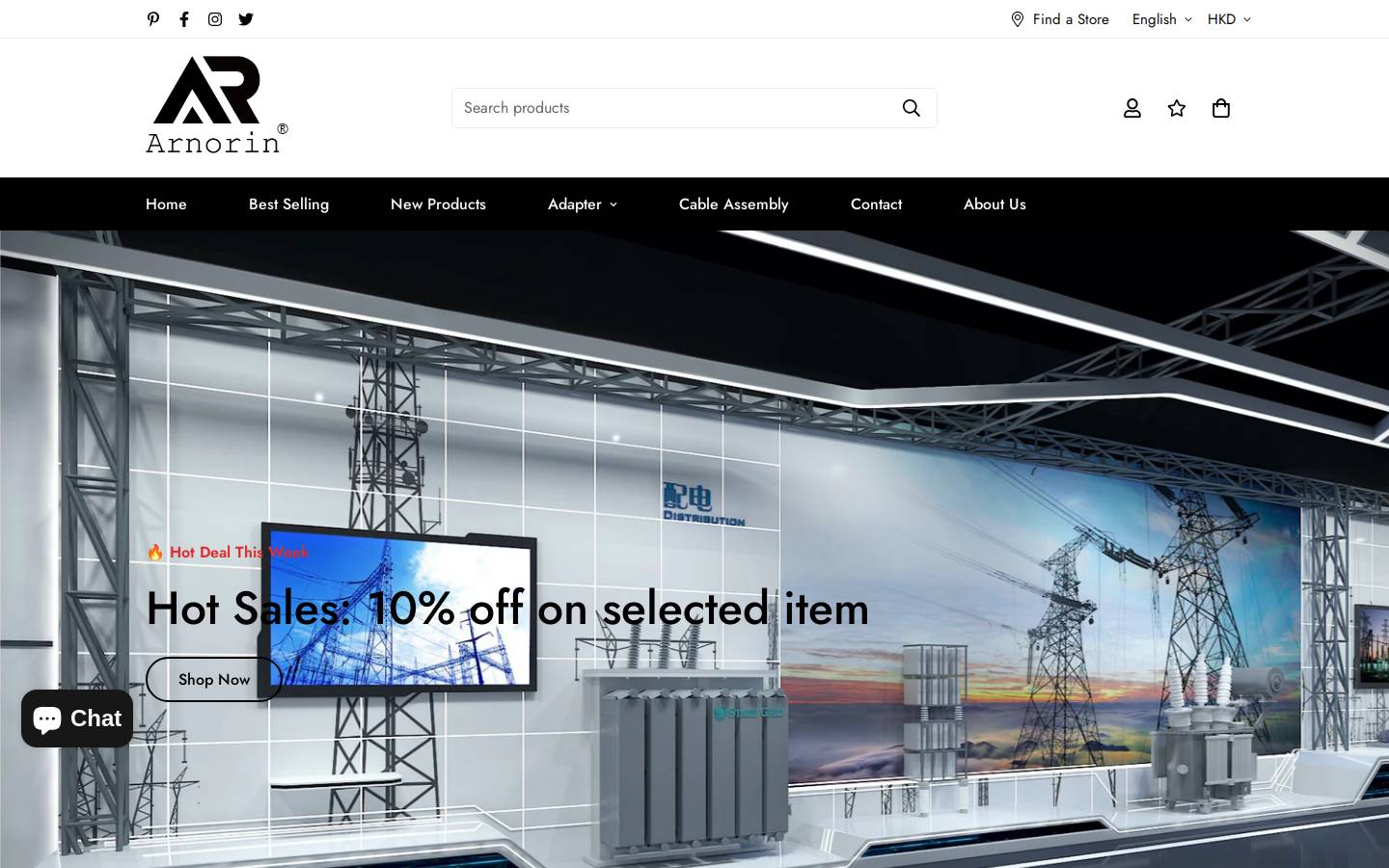 arnorin.com homepage screenshot