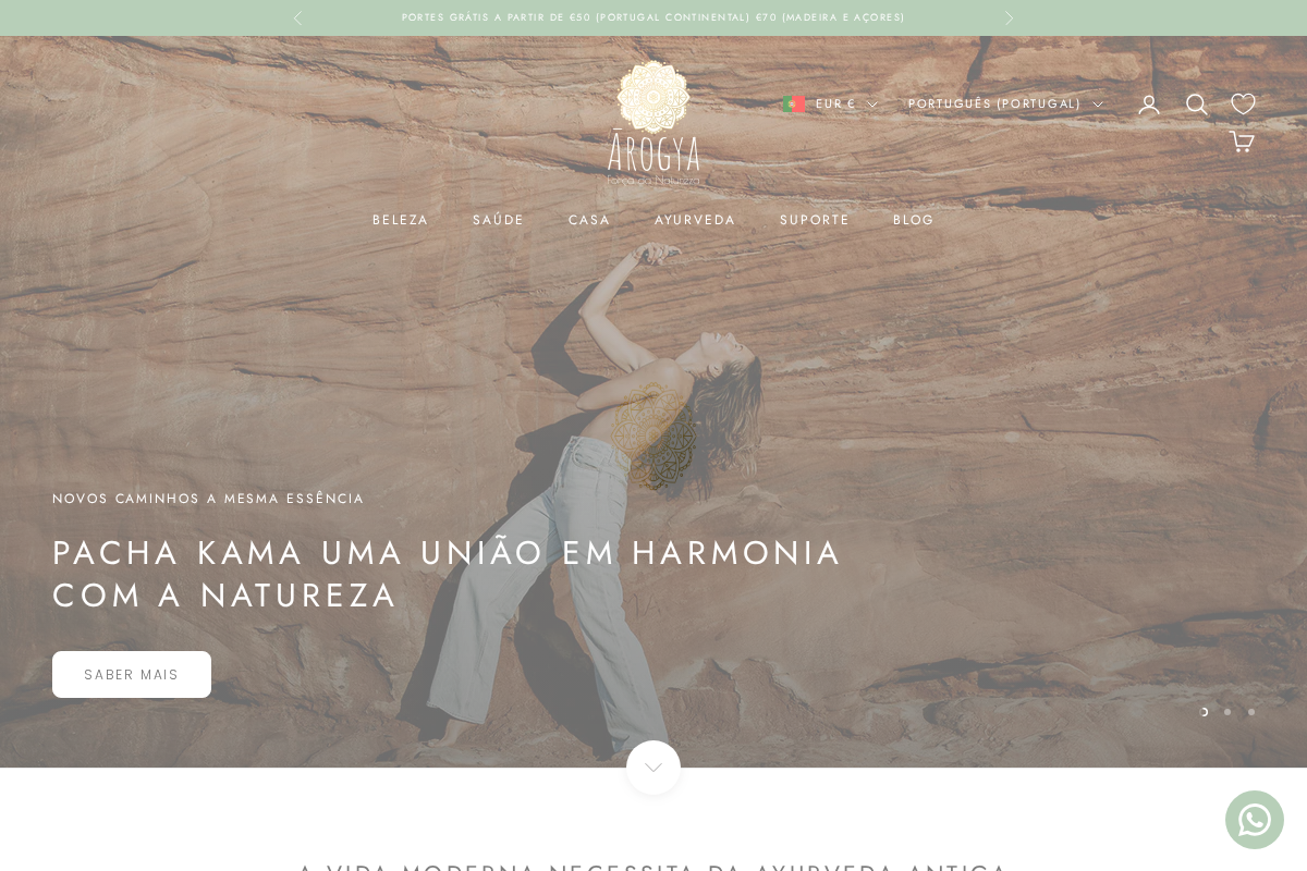 arogya.earth homepage screenshot