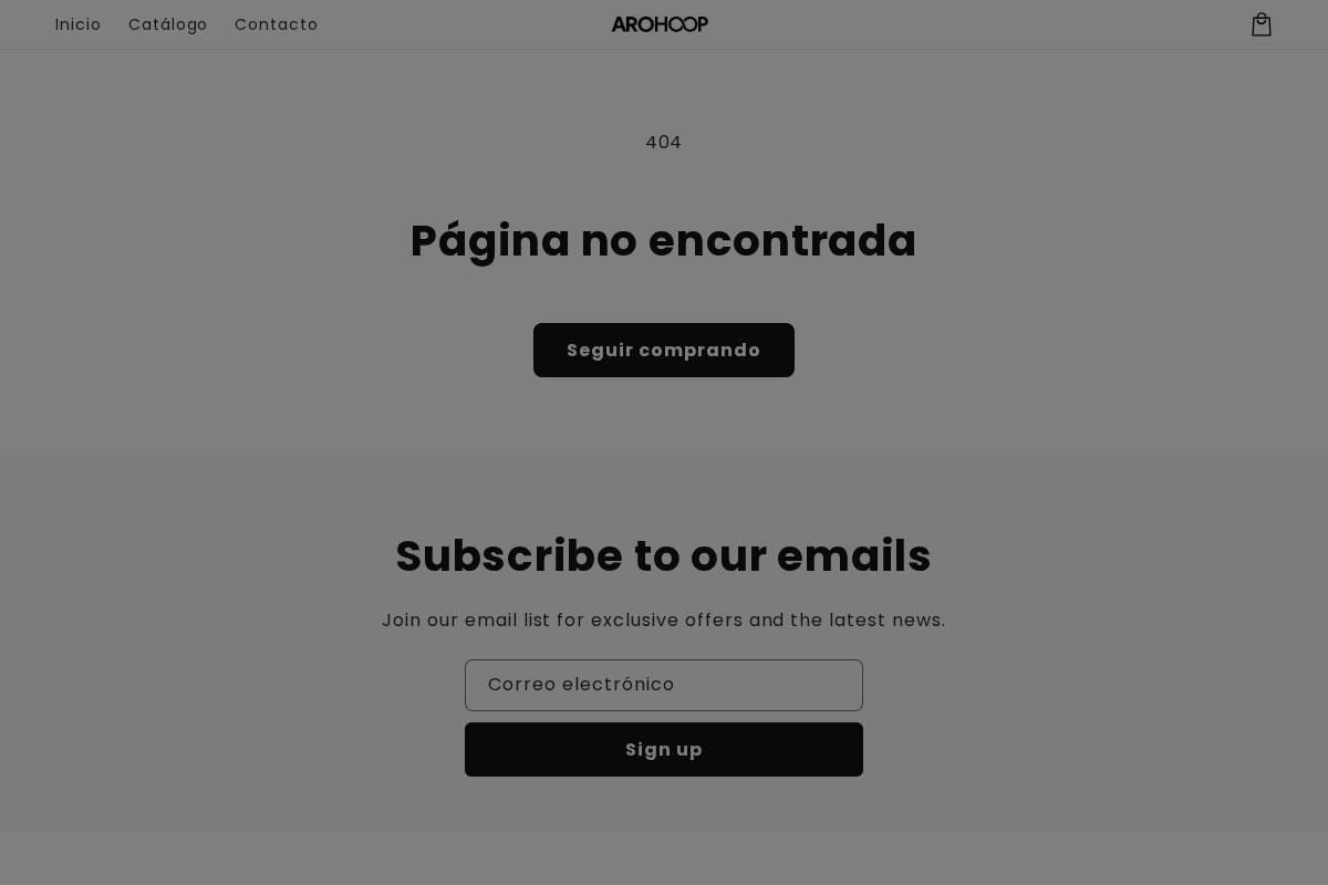 arohoop.shop homepage screenshot