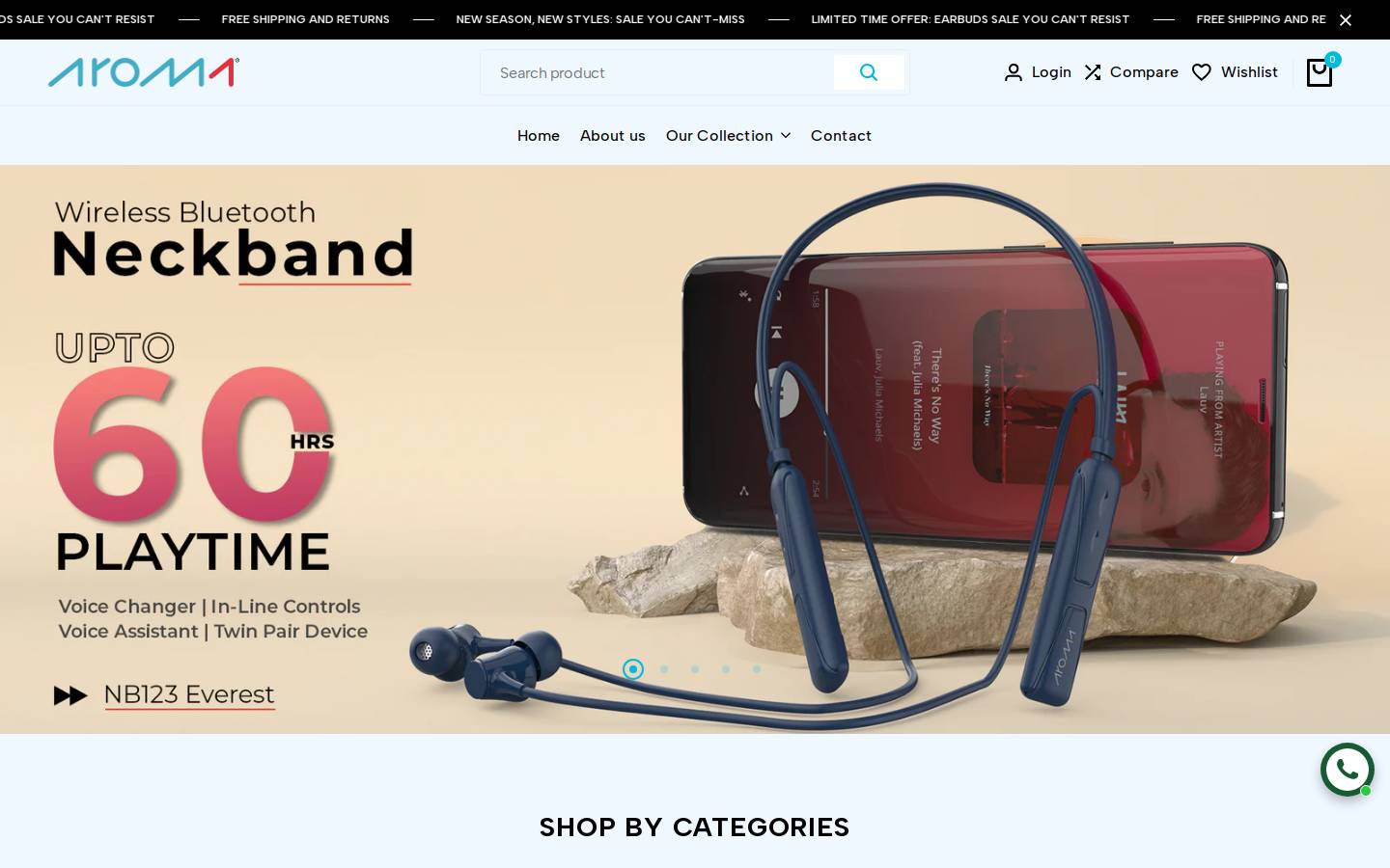 aroma-lifestyle.com homepage screenshot