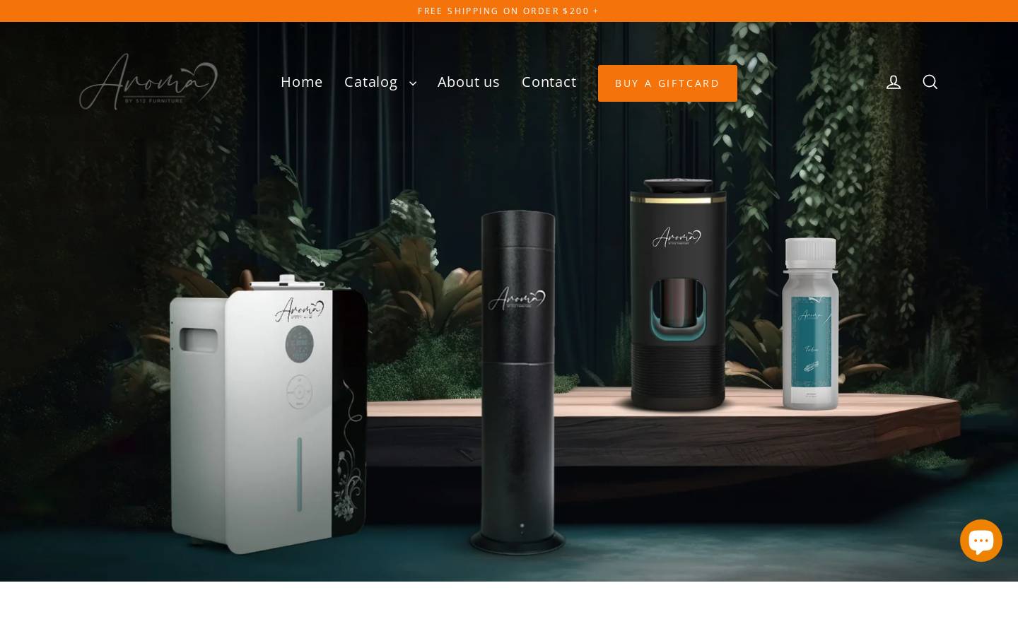 aromaby512.com homepage screenshot