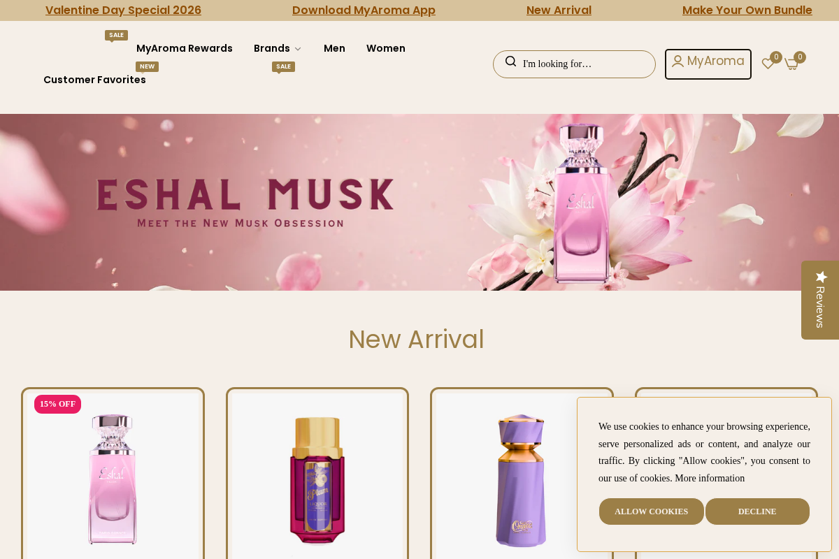 aromaconcepts.com homepage screenshot