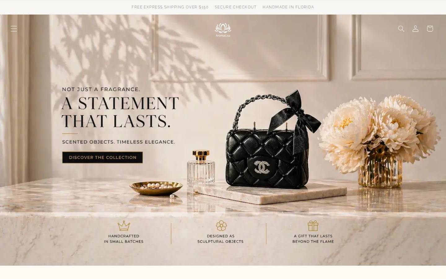 aromalisa.net homepage screenshot