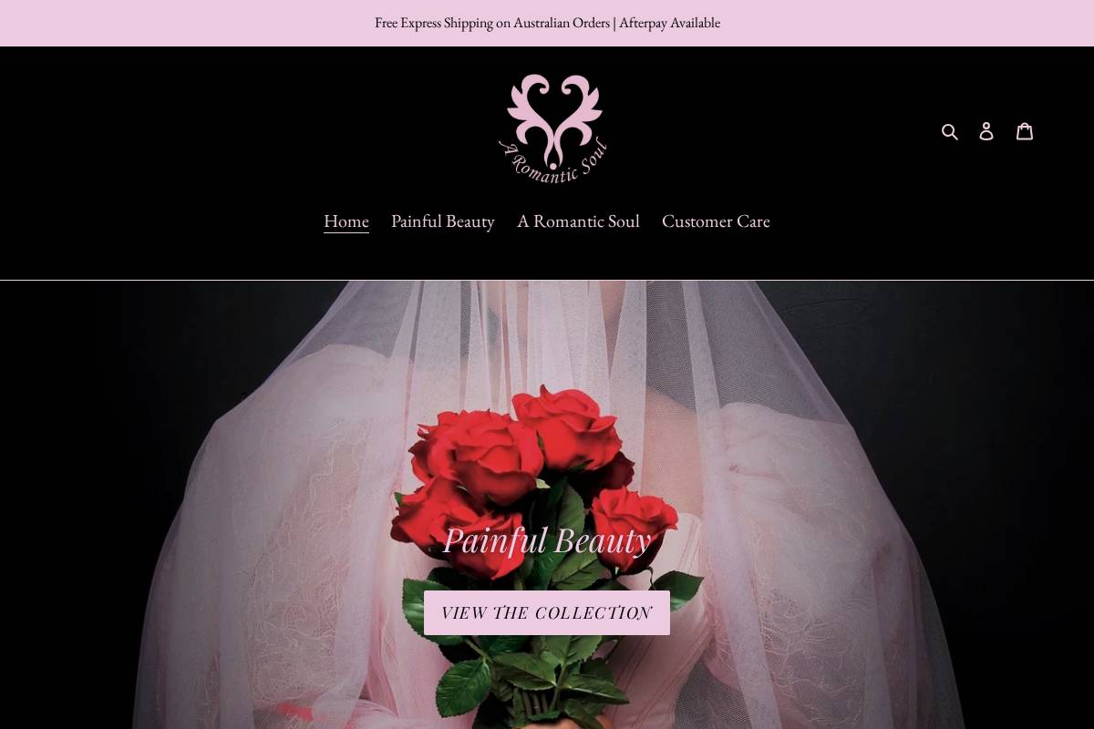 aromanticsoul.com homepage screenshot
