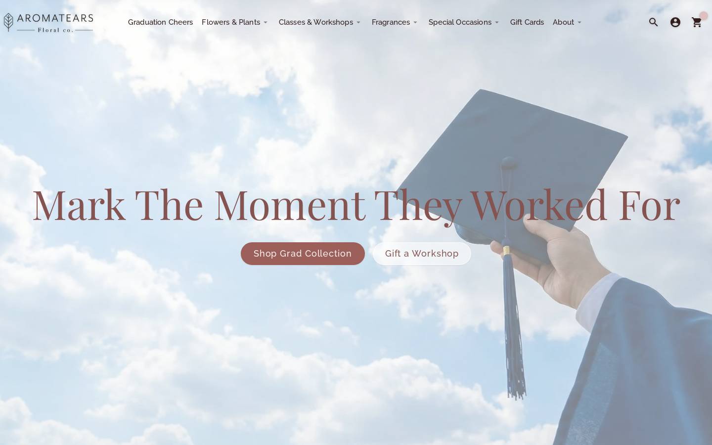 aromatears.com homepage screenshot