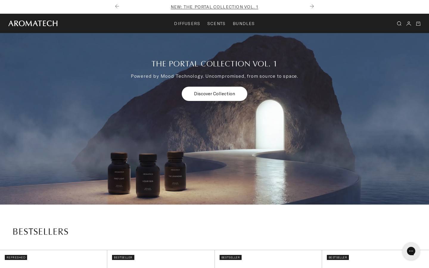 aromatech.ca homepage screenshot