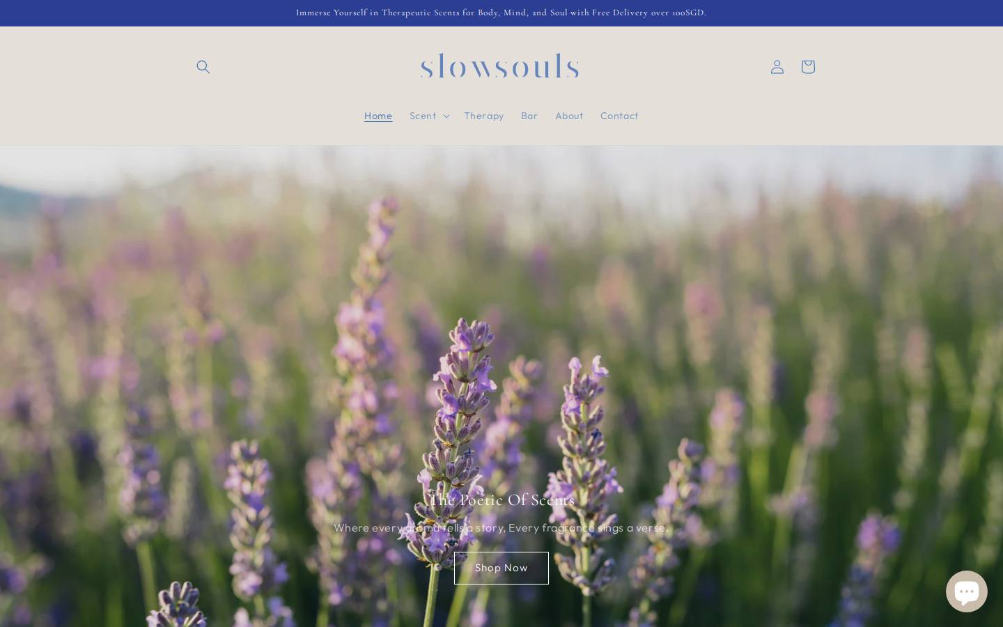 aromatherapysingapore.com homepage screenshot