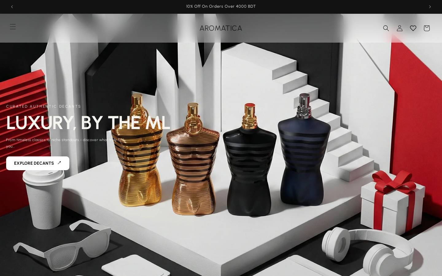 aromatica.one homepage screenshot