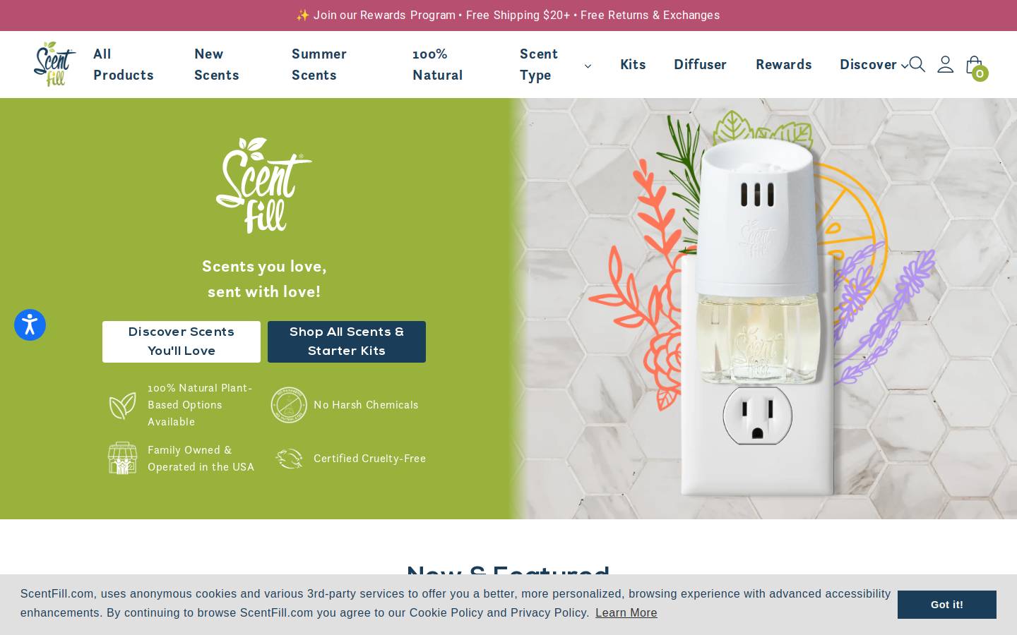 aromavalue.com homepage screenshot
