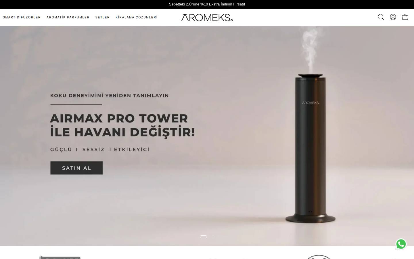 aromeks.com homepage screenshot