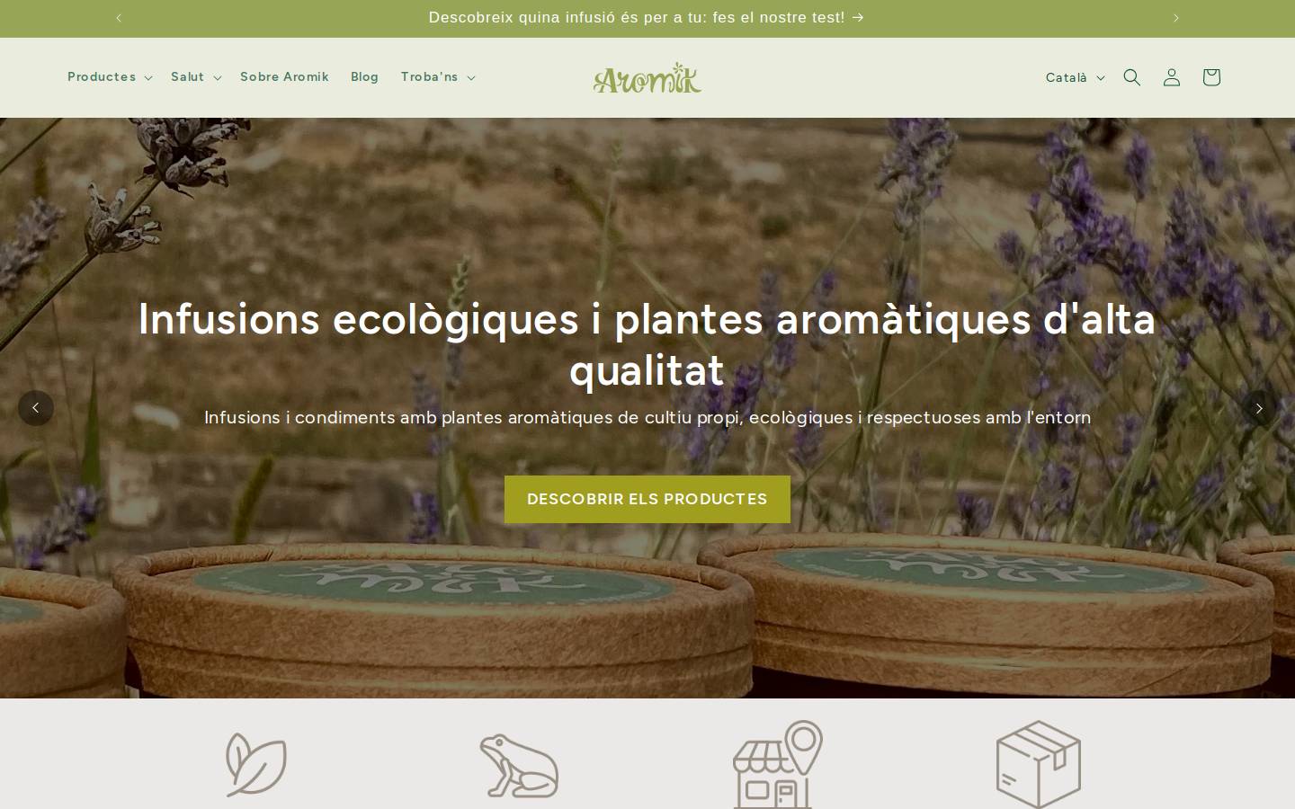 aromik.cat homepage screenshot