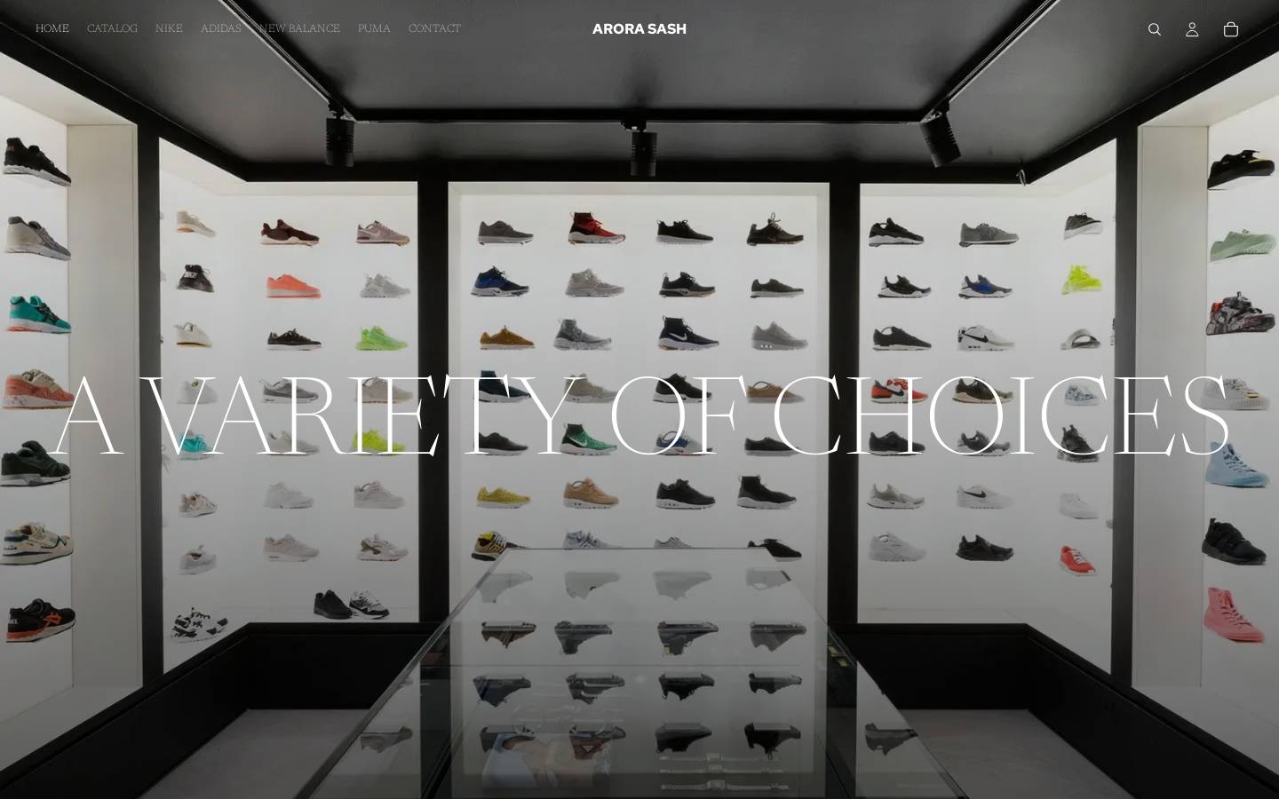 arorasash.com homepage screenshot
