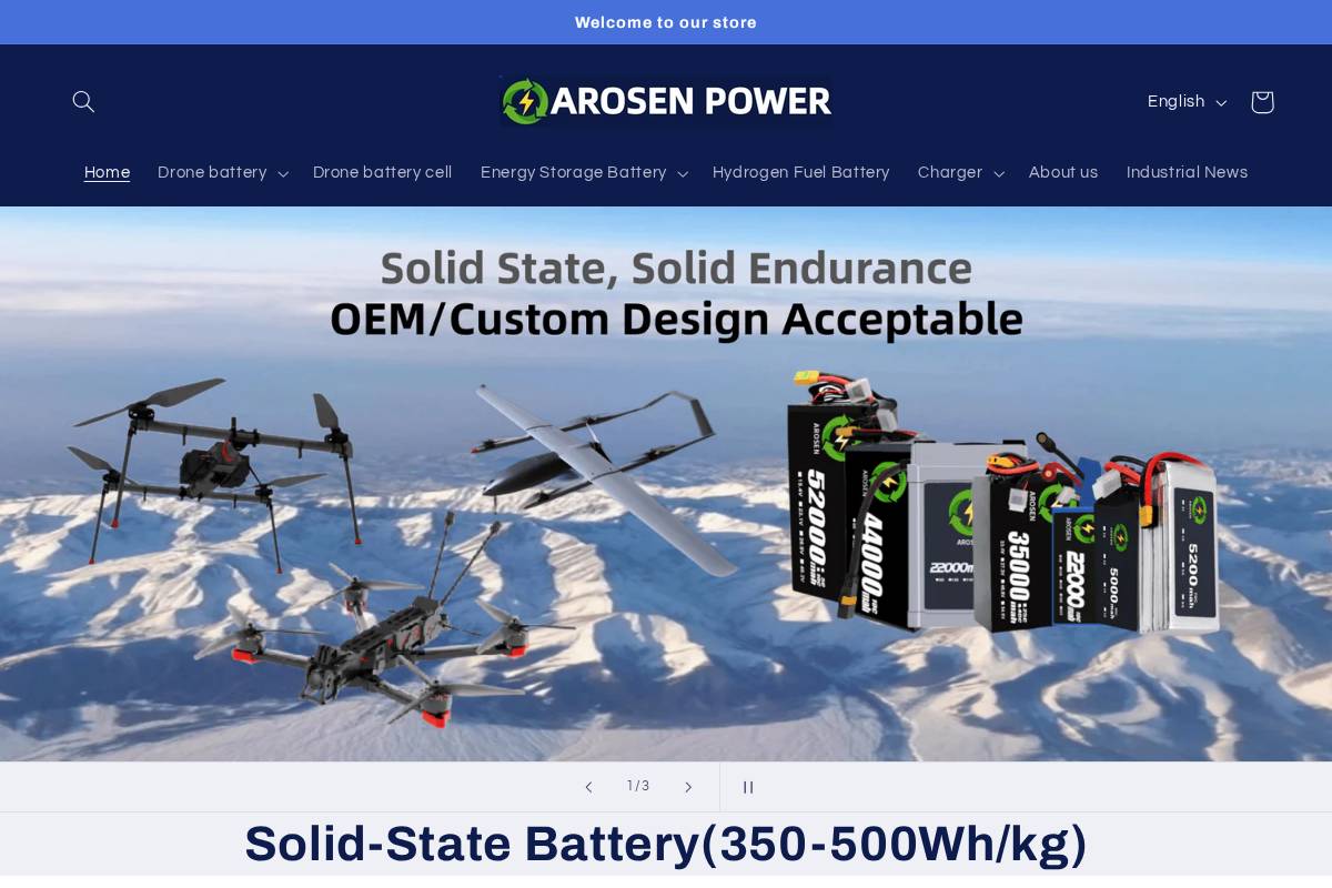 AROSEN POWER homepage screenshot