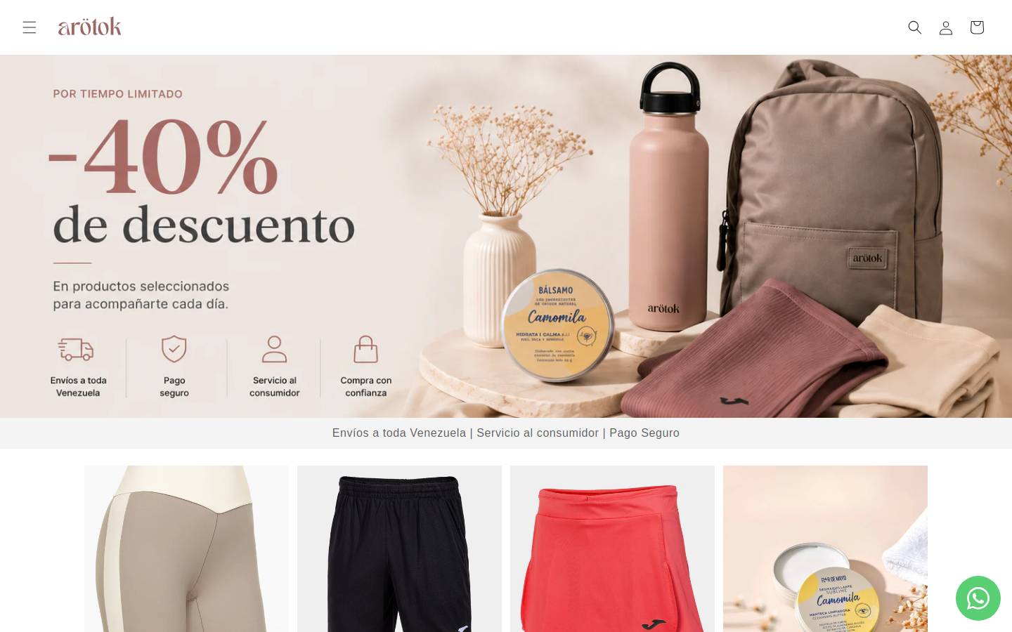 arotok.com homepage screenshot