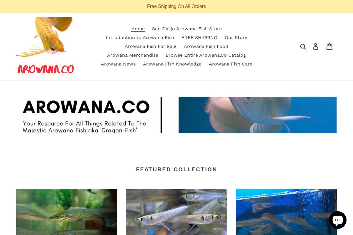 arowana.co homepage screenshot