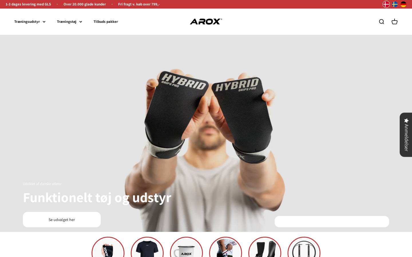 Aroxfitness homepage screenshot