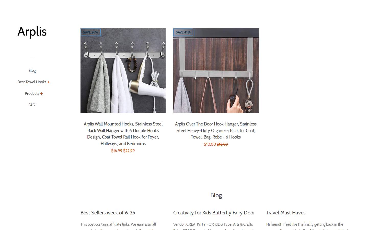 arplis.com homepage screenshot