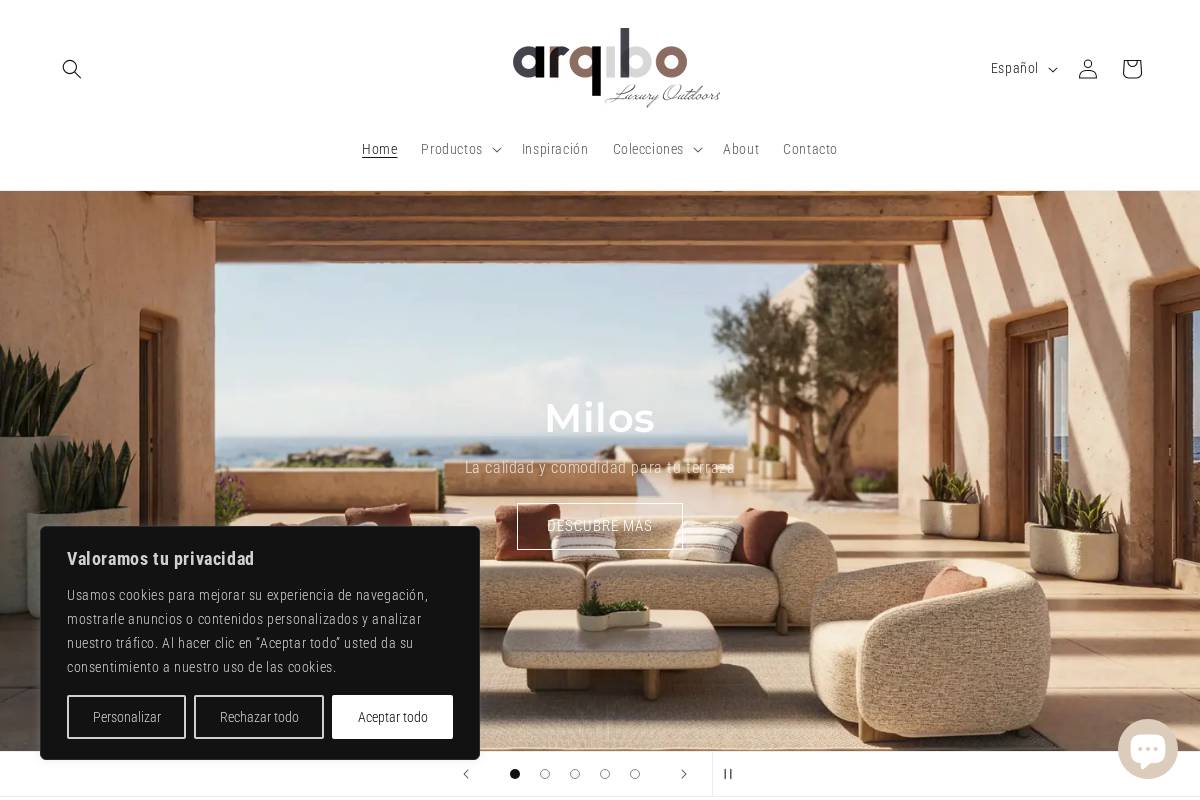 arqibo.com homepage screenshot