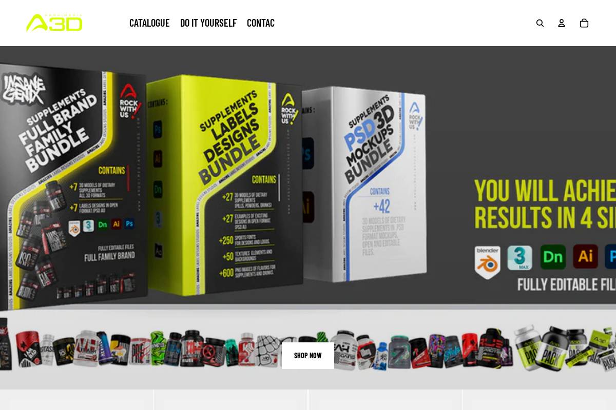 arquimedia3d.com homepage screenshot