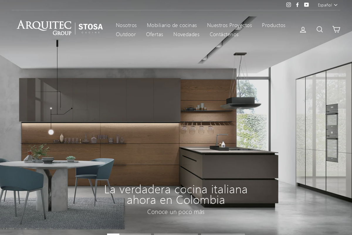 Arquitec Group homepage screenshot