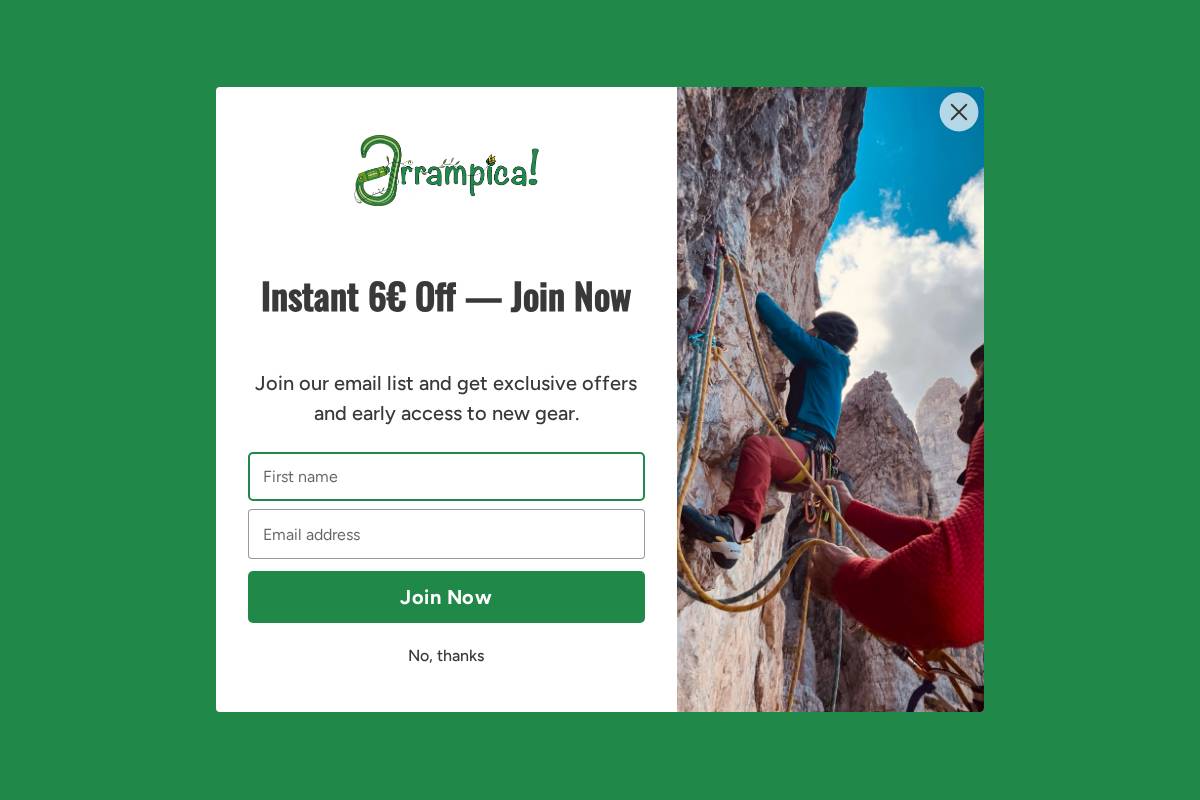 arrampica.shop homepage screenshot