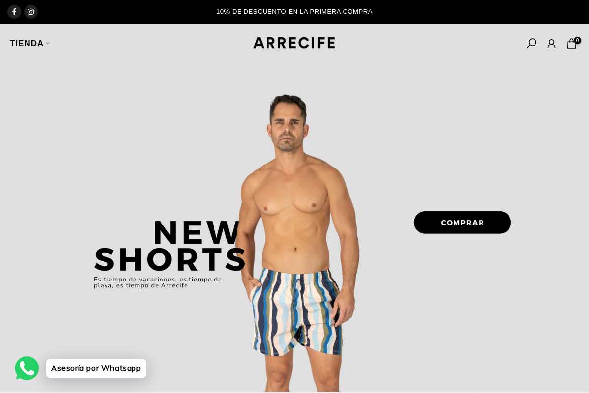 Arrecife Colombia homepage screenshot