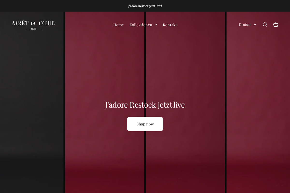 arretducoeur.com homepage screenshot