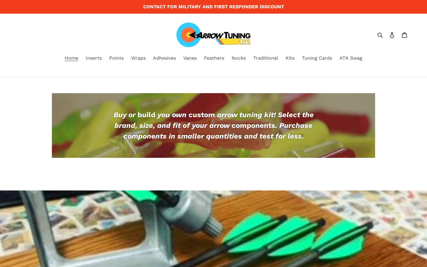 arrowtuningkits.com homepage screenshot