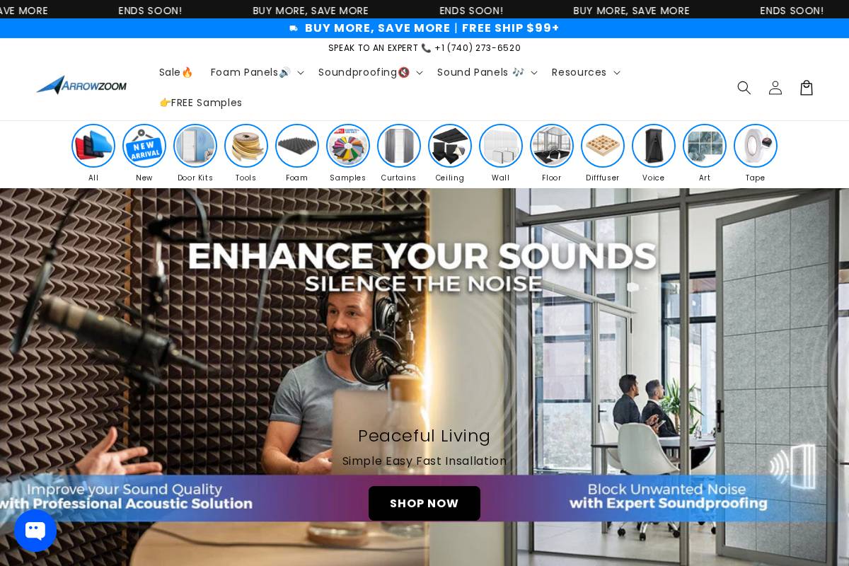 Arrowzoom homepage screenshot