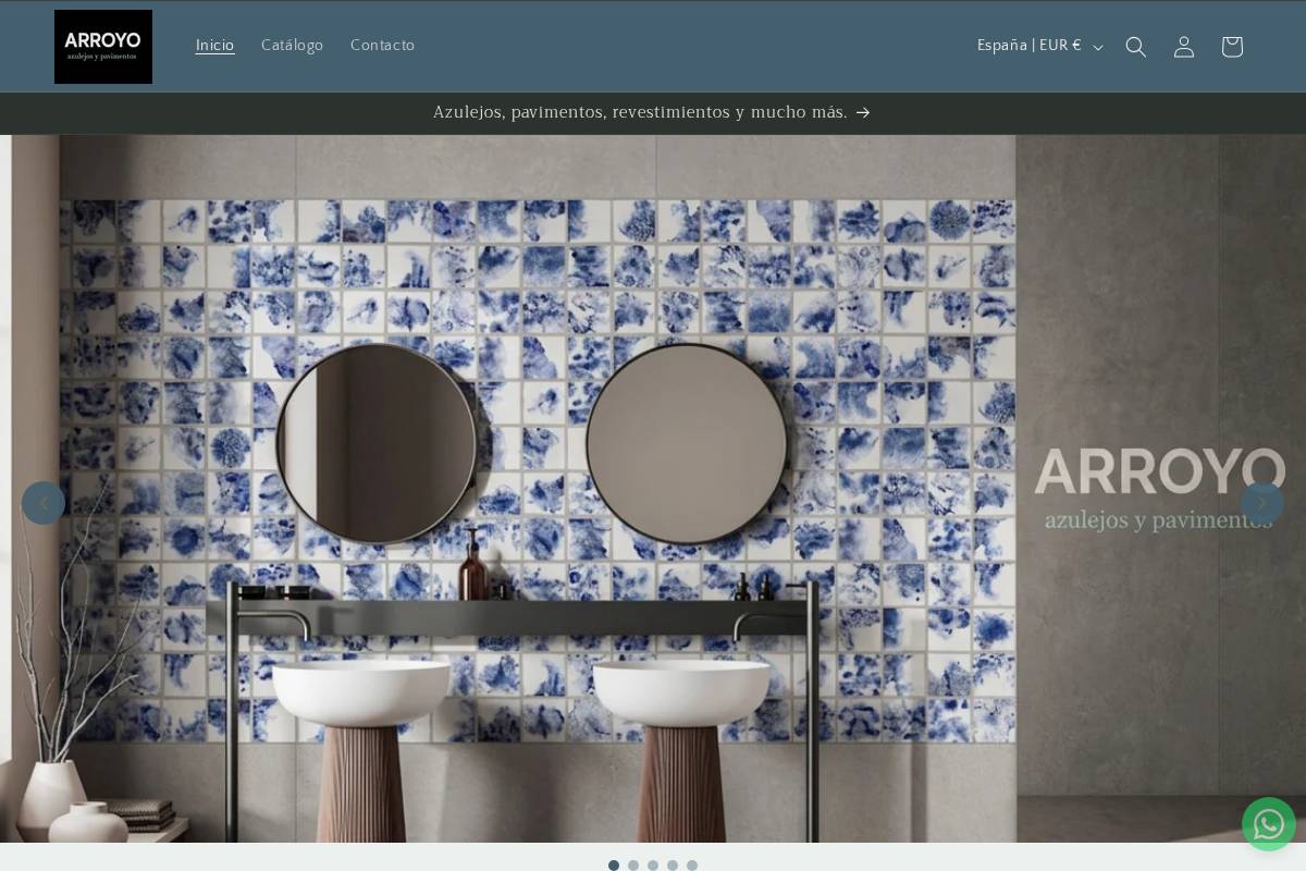 arroyotiles.com homepage screenshot
