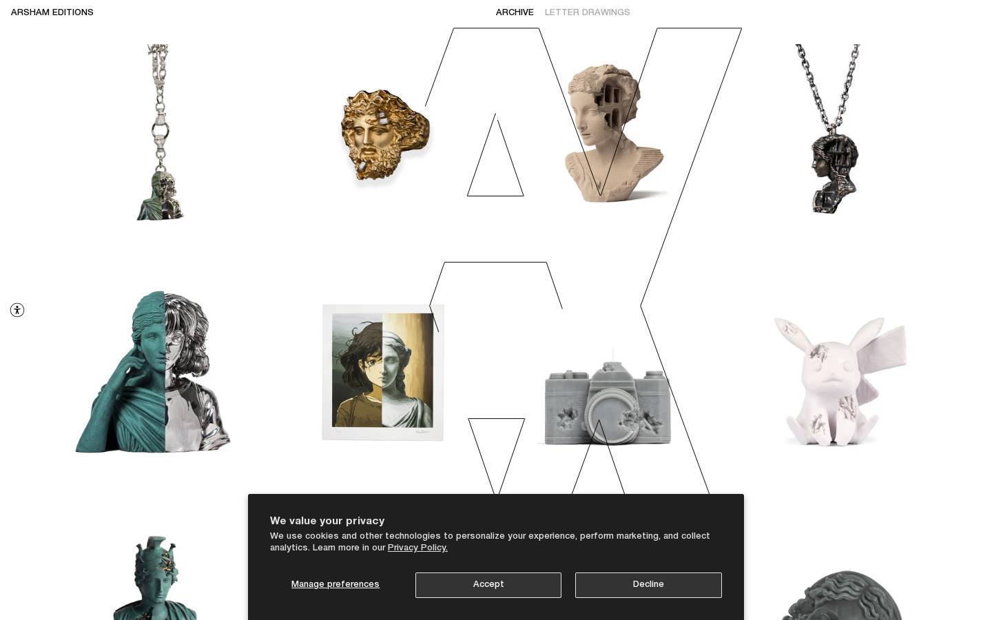 arshameditions.shop homepage screenshot