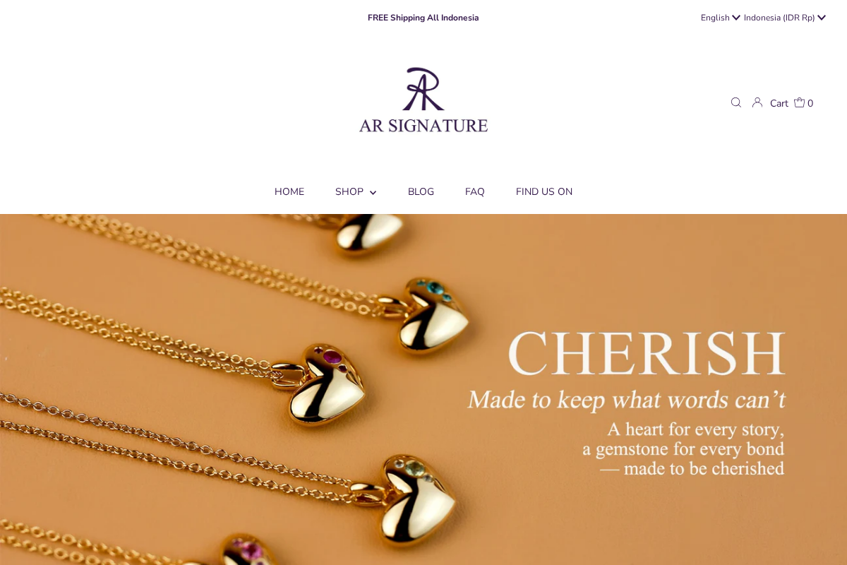 ARSignature homepage screenshot