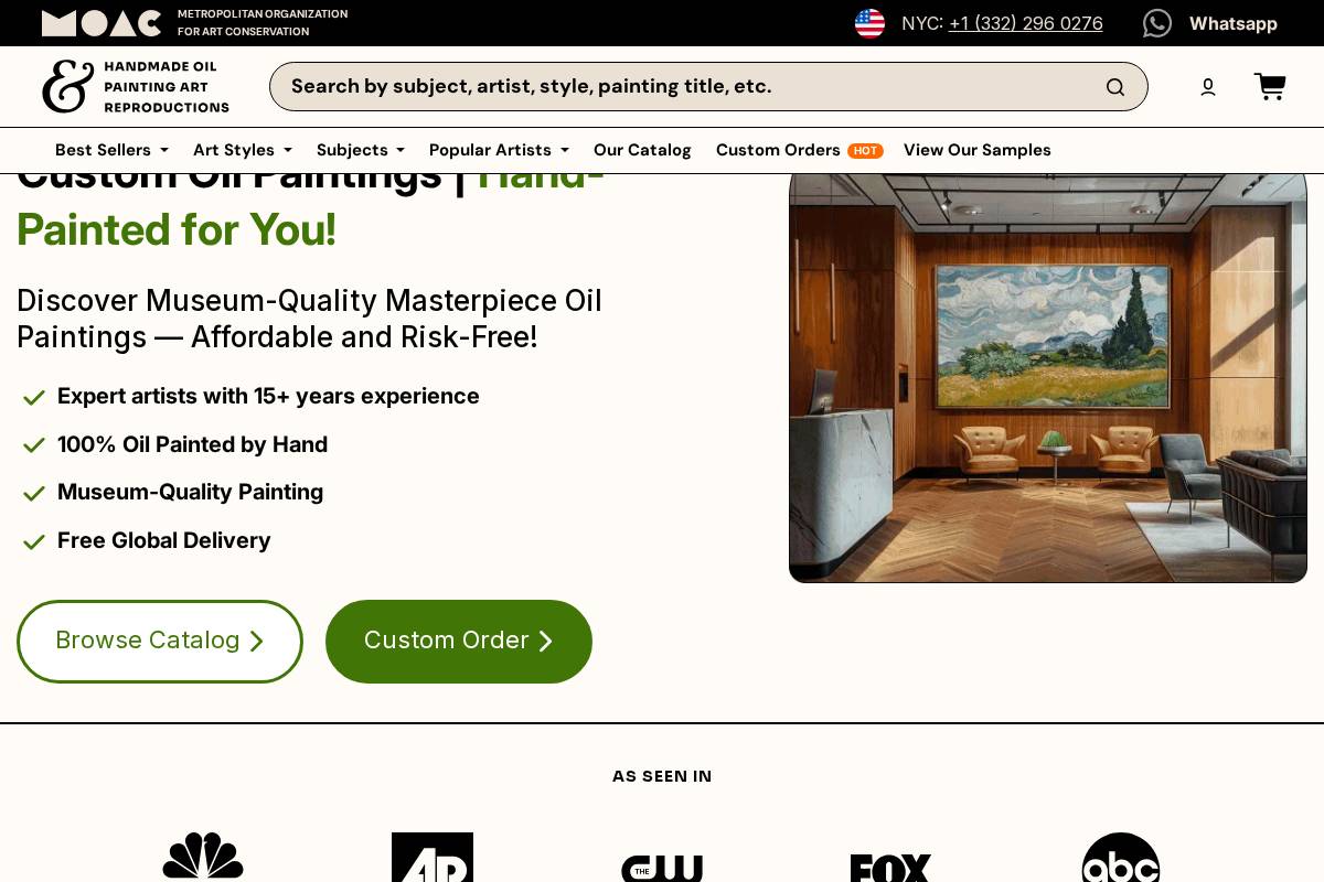 Art & See homepage screenshot