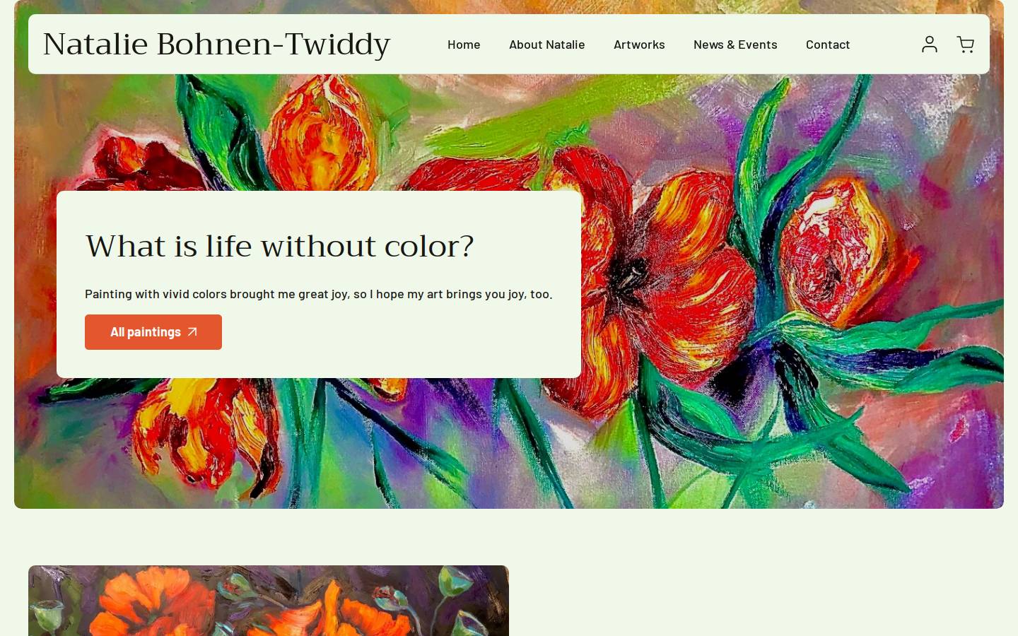 art-by-natalie.com homepage screenshot